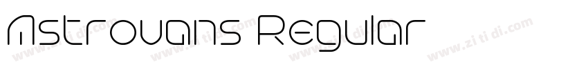 Astrovans Regular字体转换
